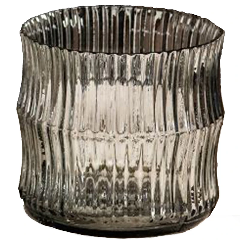 Lina Candle Holder 7.5 cm, Smokey