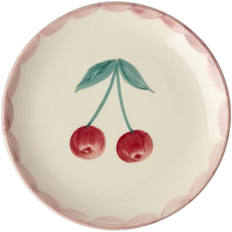 Cake Plate Ceramic 15 cm, Cherry