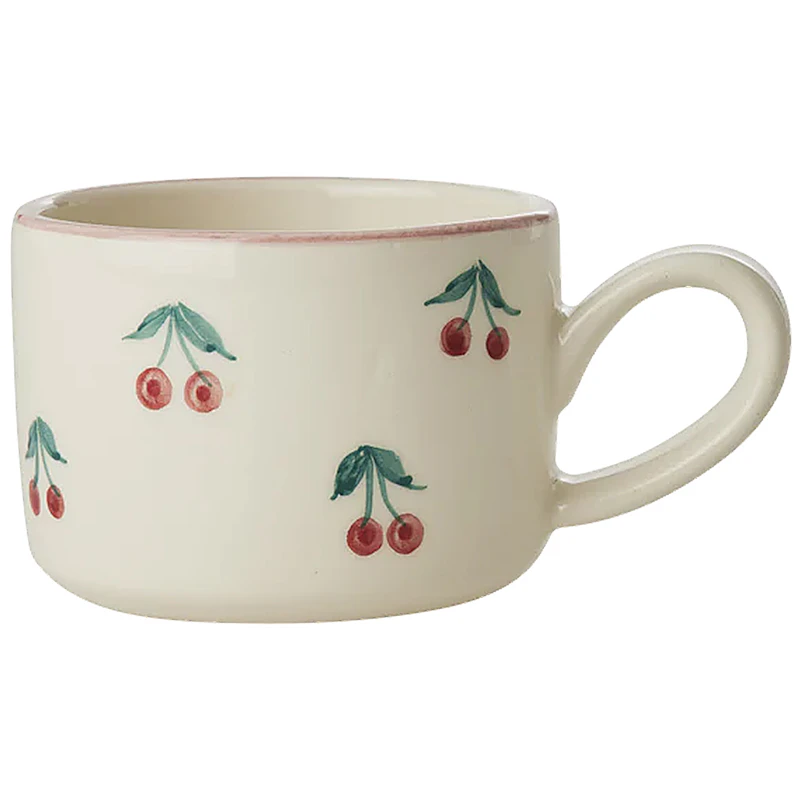 Cappuccino Cup Ceramic 20 cl, Cherries