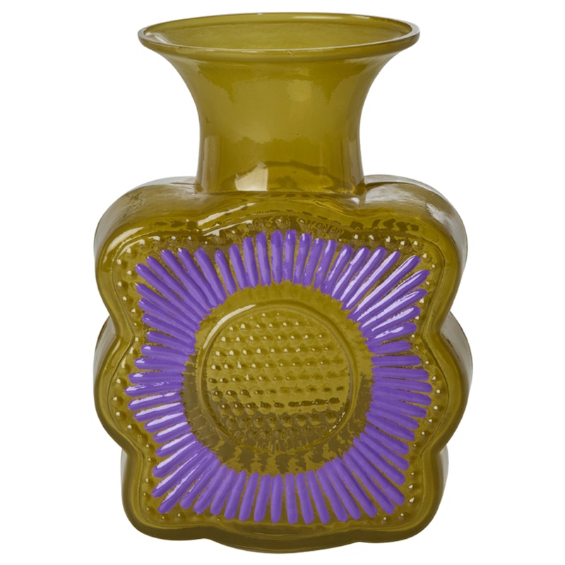 Glass Vase 20 cm, Curry