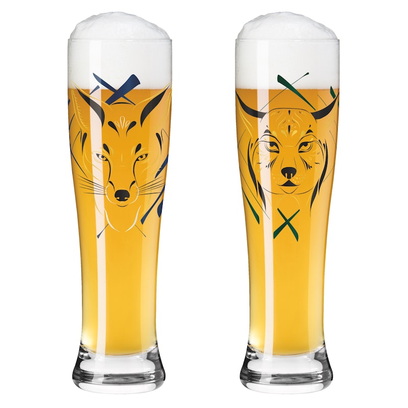 Brauchzeit Beer Glasses 2-pack, #23 & 24
