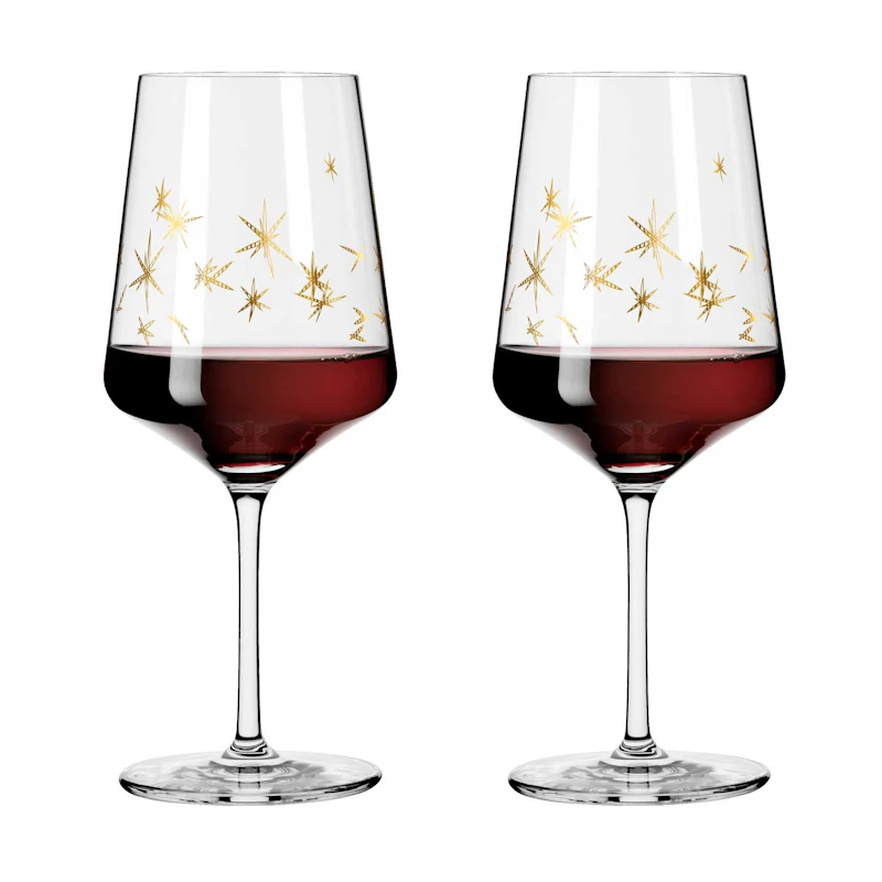 Celebration Deluxe Red Wine Glass Stars 2-pack, 54 cl