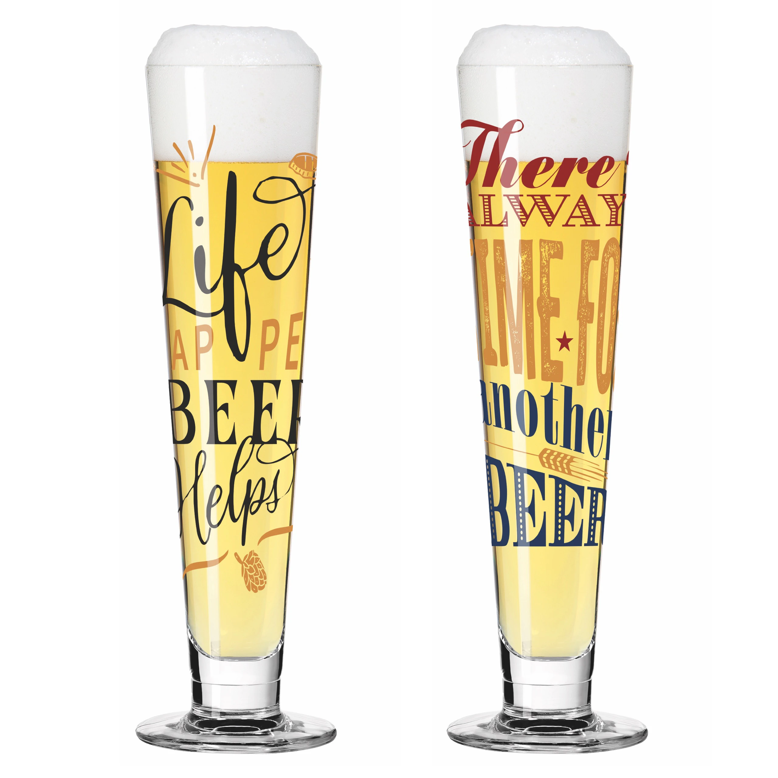 Ritzenhoff Heldenfest Beer Glasses 2-pack F25 - Beer Glasses Crystal Glass Multi