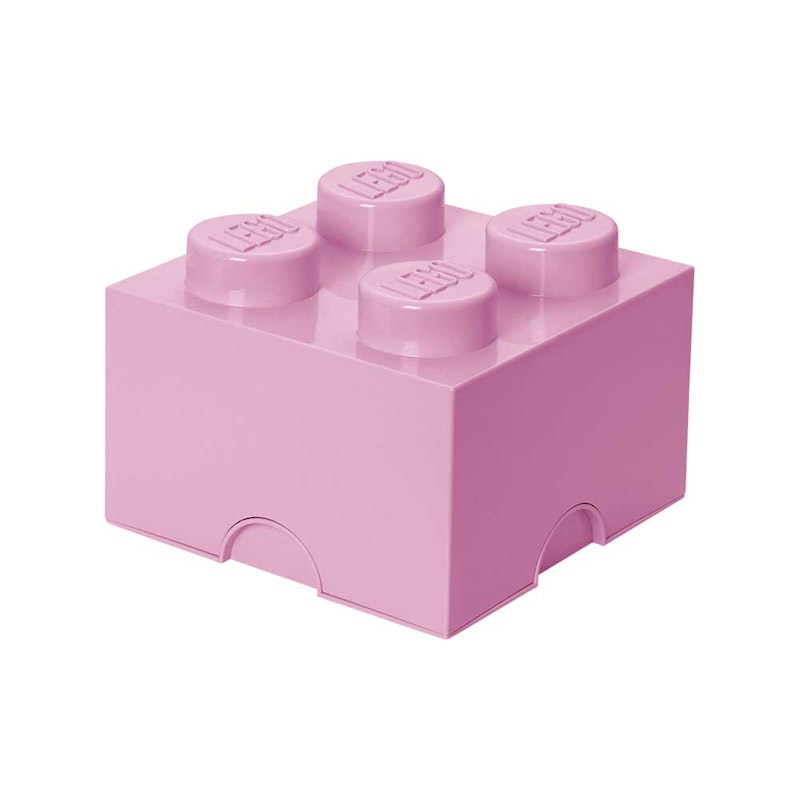 LEGO® Storage Box 4 Knobs, Light Purple