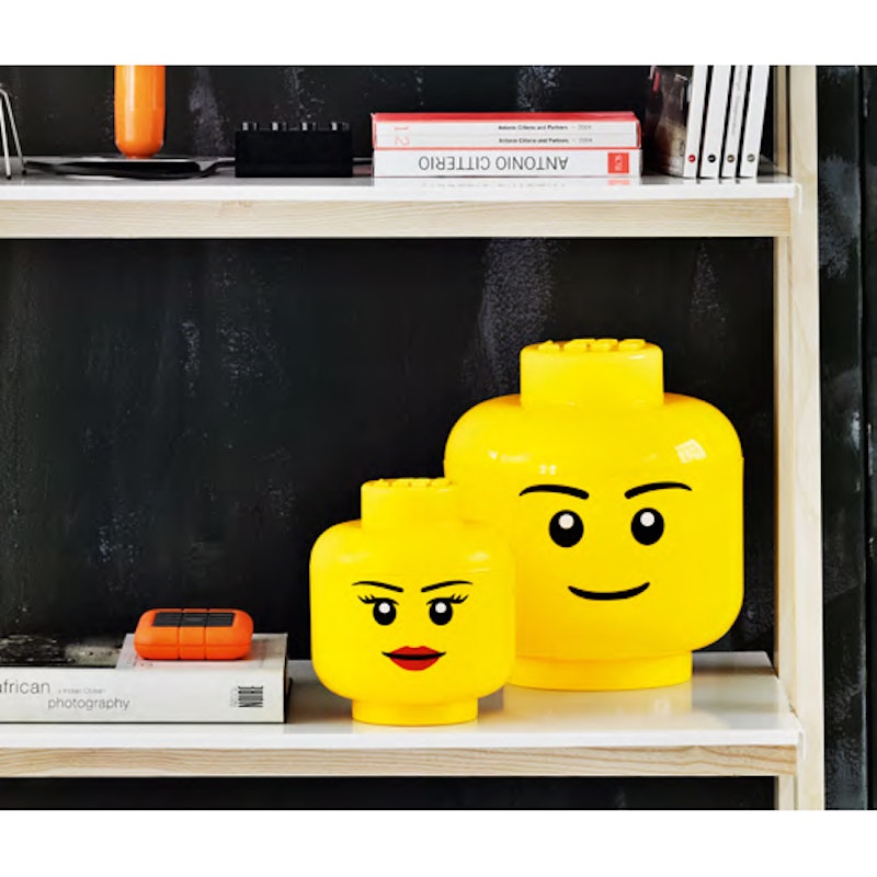 Lego boy storage head large sale