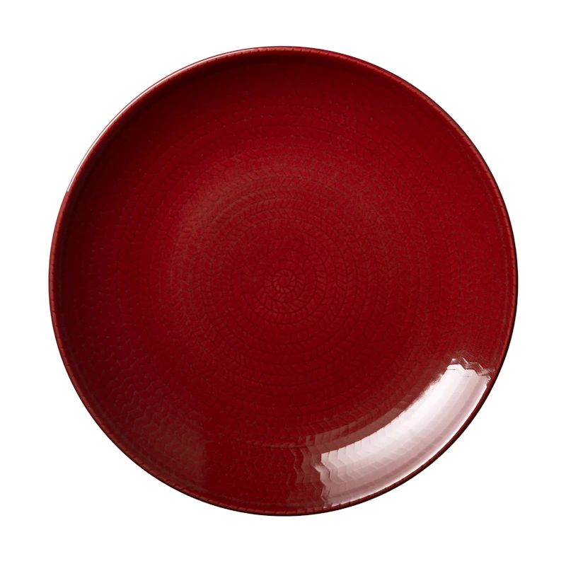 Blå Eld Plate 23 cm, Red