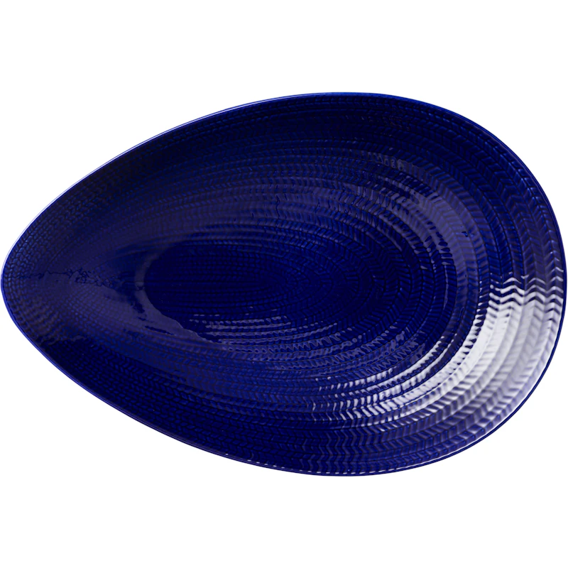 Blå Eld serving platter 24x35cm blue