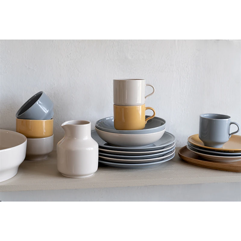Höganäs Keramik Daga Deep Plate 19 cm, Sand | RoyalDesign