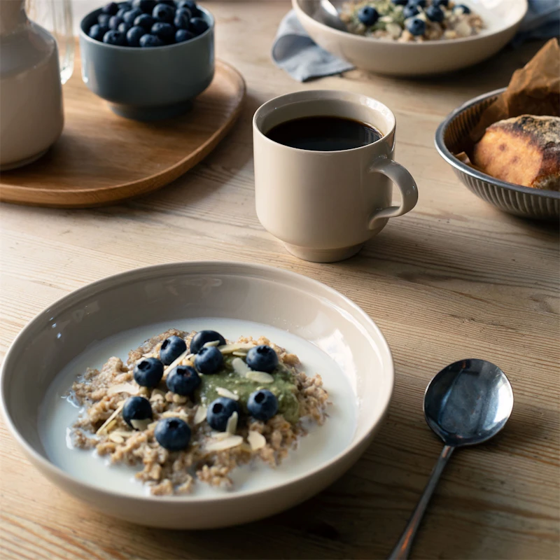 Höganäs Keramik Daga Deep Plate 19 cm, Sand | RoyalDesign