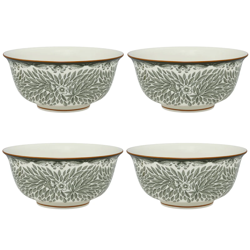 Ostindia Floris Bowl 50 cl 4-pack, Green