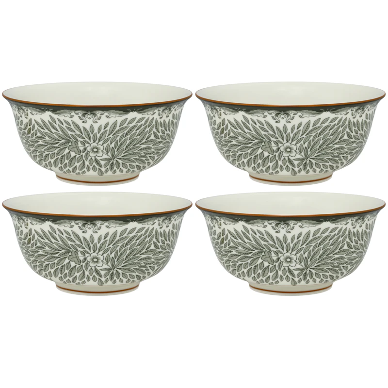 Ostindia Floris Bowl 50 cl 4-pack, Green