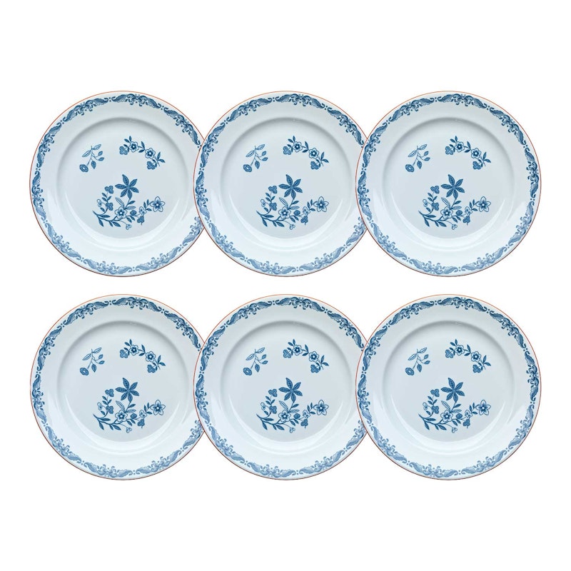 Ostindia Plate 27 cm, 6 Pcs