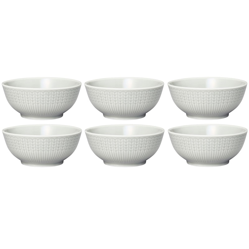 Swedish Grace Bowl 30 cl 6-pack, Fog (Light Grey)