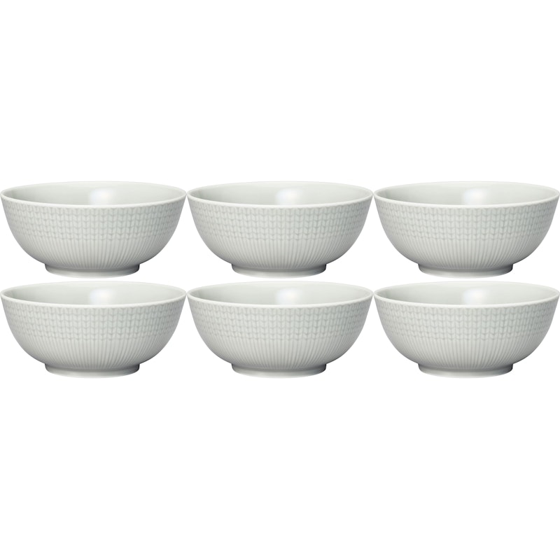 Swedish Grace Bowl 60 cl 6-pack, Fog (Light Grey)