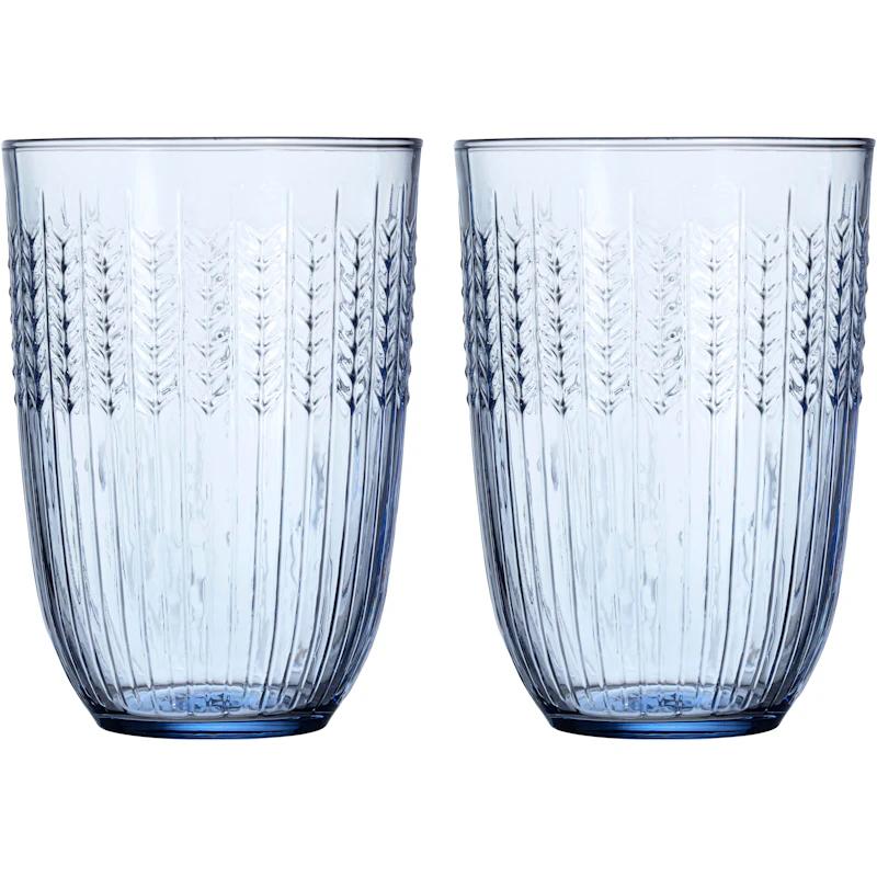 Swedish Grace Drinking Glass 37 cl 2-pack, Blue