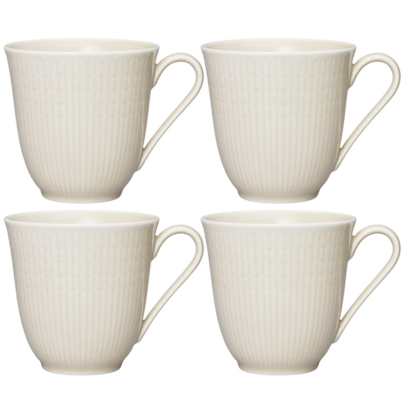 Swedish Grace Mug 30 cl 4-pack, Oats