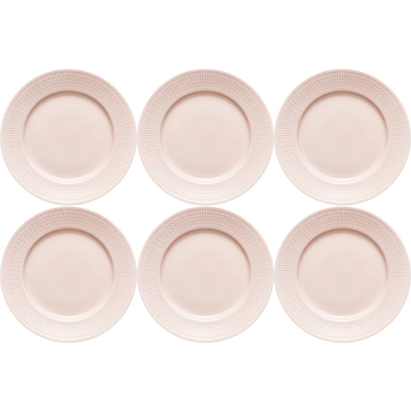 Swedish Grace Plate 21 cm 6-pack, Rose (Pink)