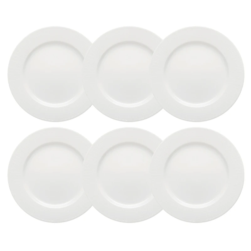 Swedish Grace Plate 27 cm 6 Pcs, Snow (White)
