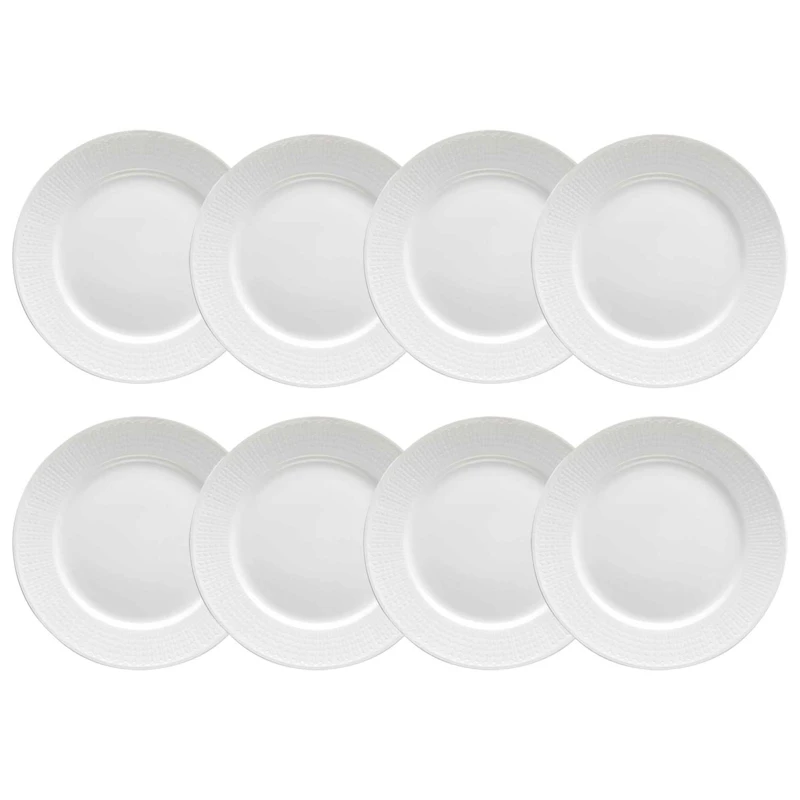 Swedish Grace Plate 27 cm 8-pack, Snow