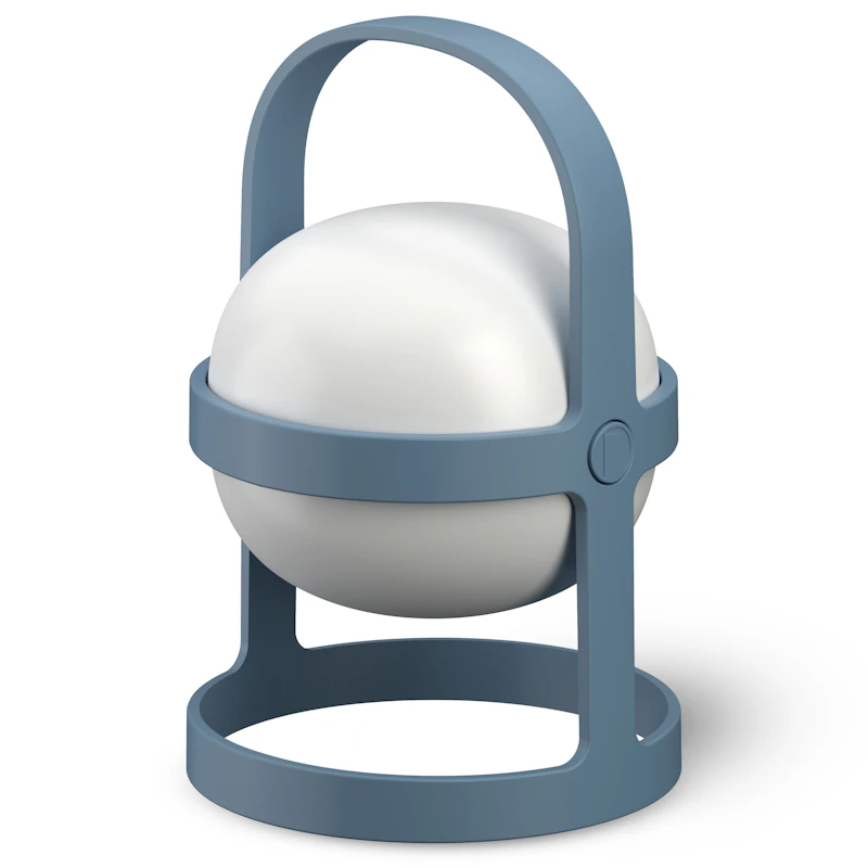 Soft Spot Solar Circular Lamp Portable 18,5 cm, Sky Blue