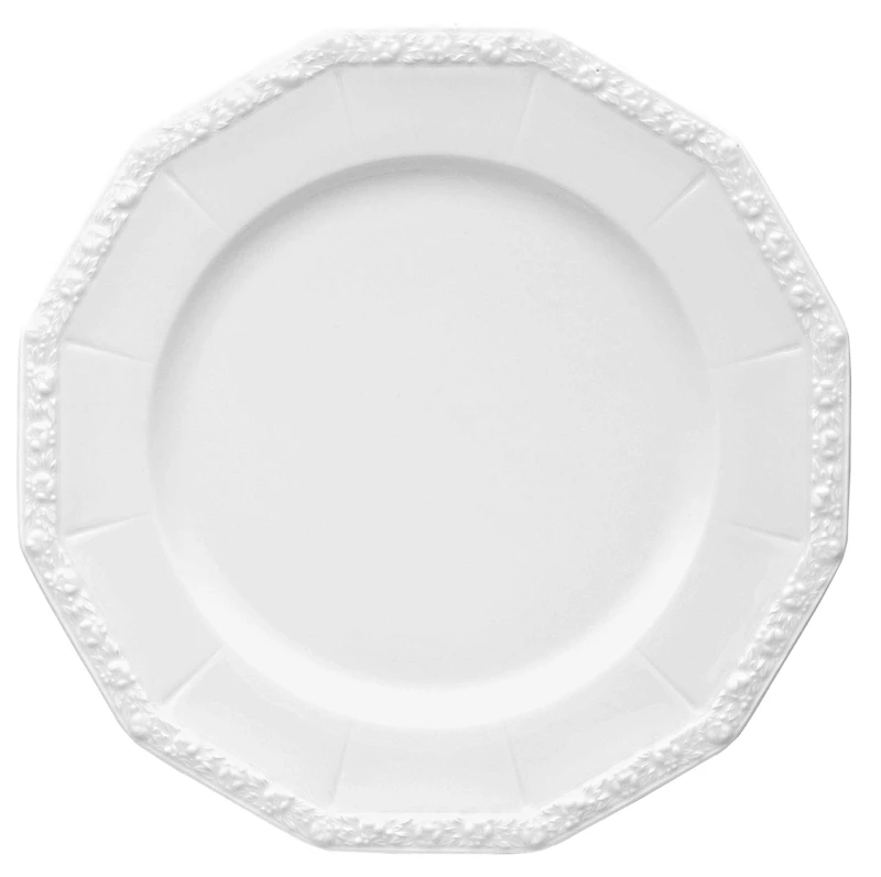 Maria Plate 24,5 cm, White