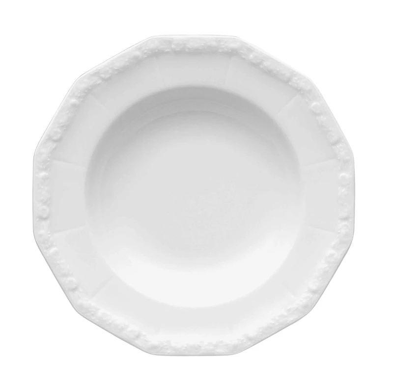 Maria Plate Deep 21 cm, White