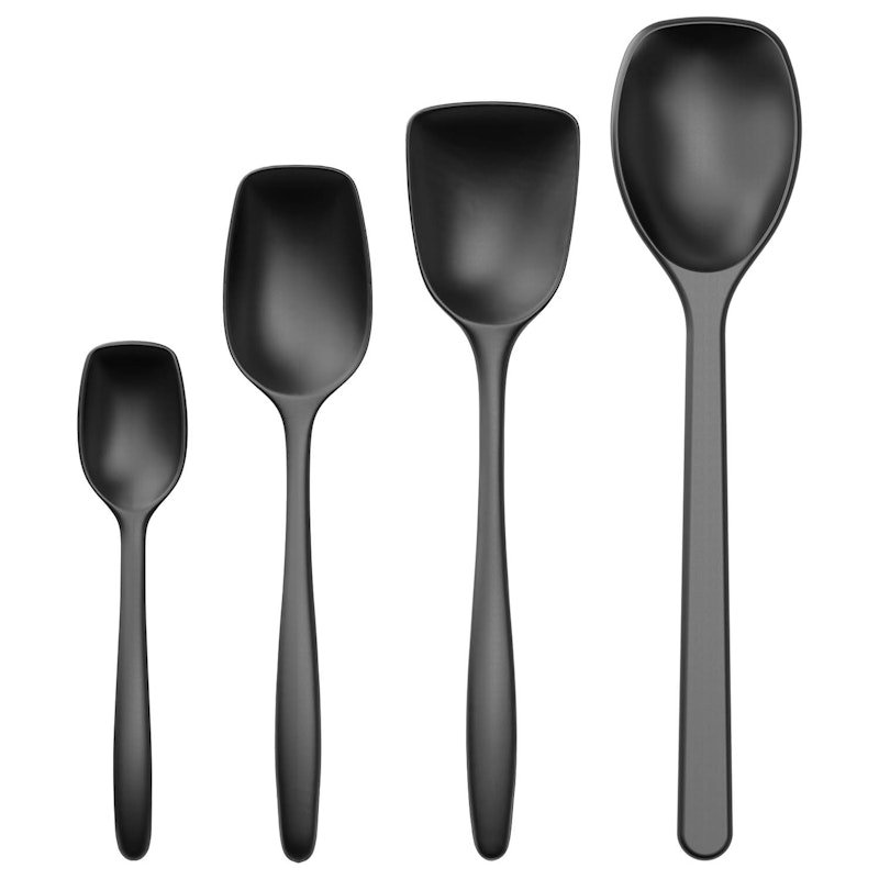 NEW Classic Pot Spoon Set 4-pack, Black