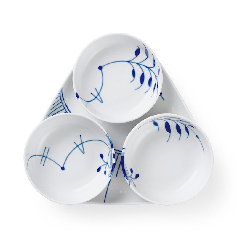   Blue Fluted Mega 皿 21cm Royal Copenhagen Blue Fluted Floral Pattern Porcelain Mega