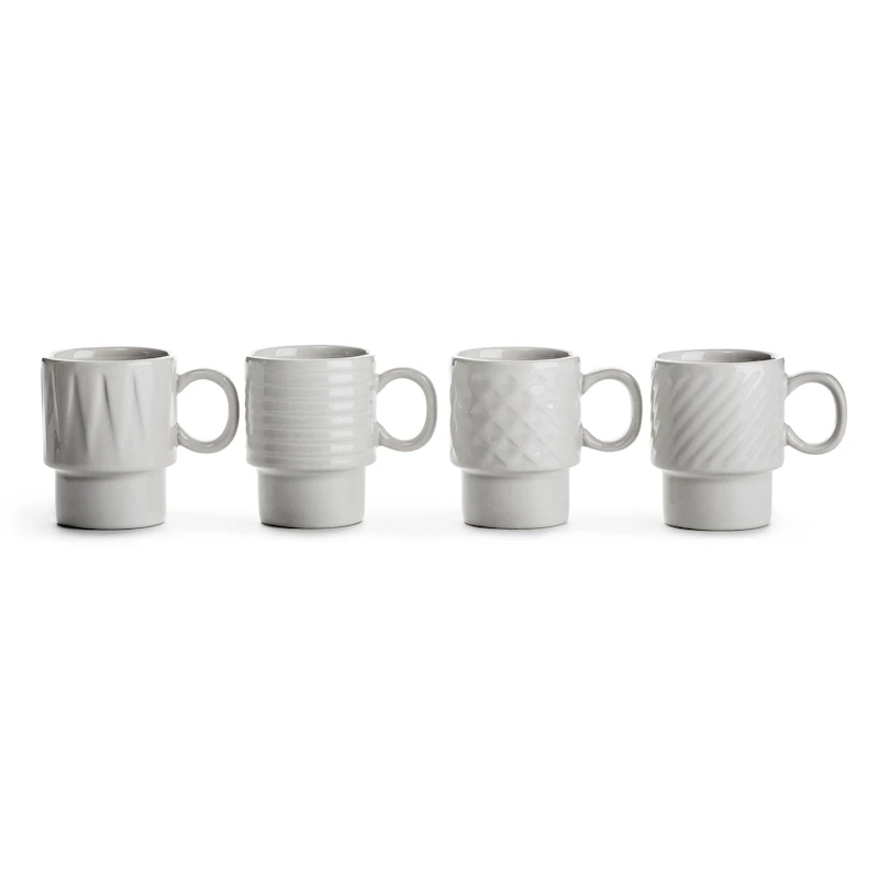 Coffee & More Espresso Cups 4-pack, White