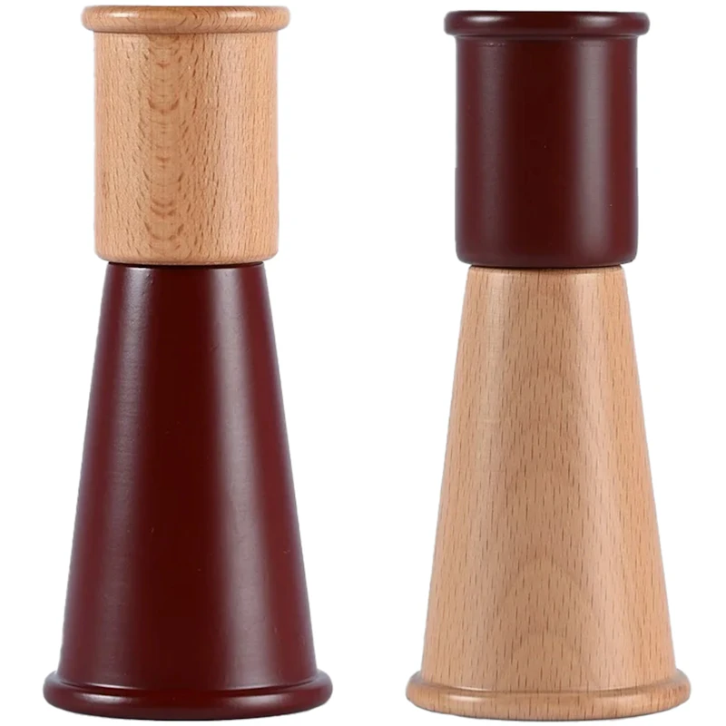 Gurken Spice Mill 2 Pieces, Dark Red/Wood