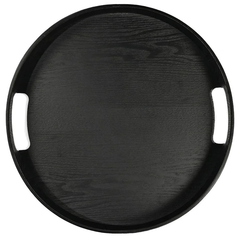 Hanna Serving Tray Ø35 cm, Black