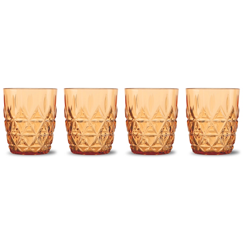 Picnic Juni Water Glasses 4-pack, Amber