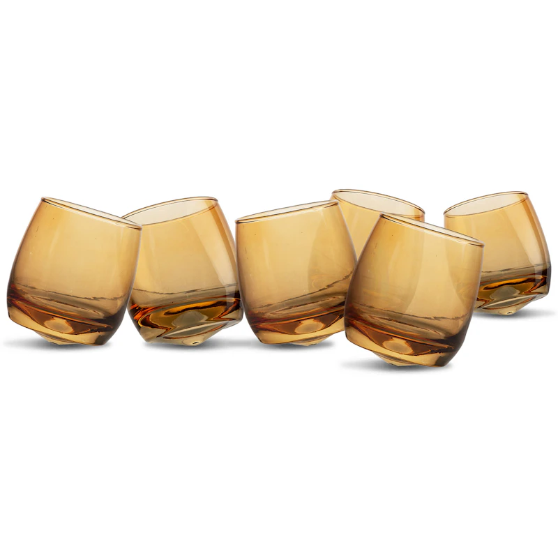 Tumblers 6-pack, Amber