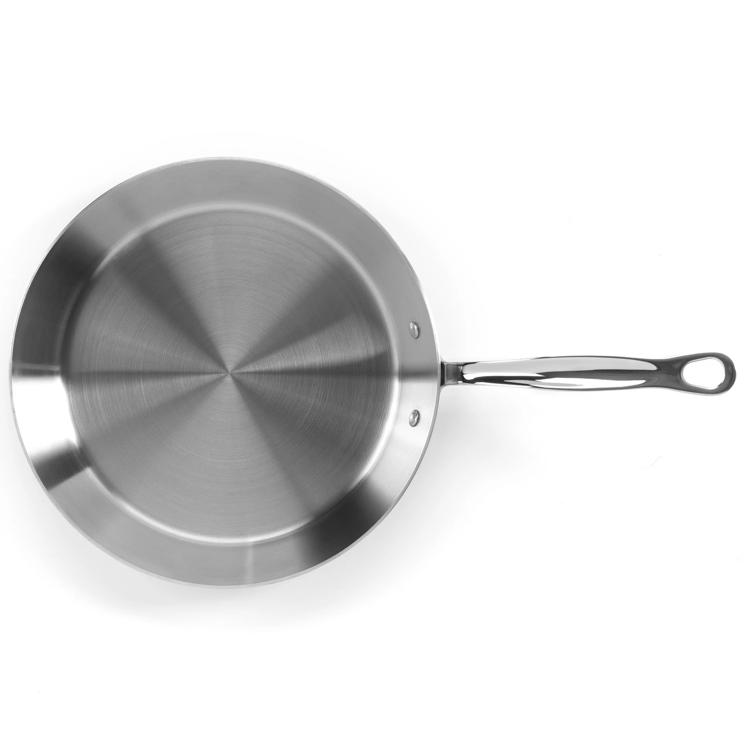 Samuel Groves Classic Non-Stick Stainless Steel Triply Frying Pan - Thumbnail 2