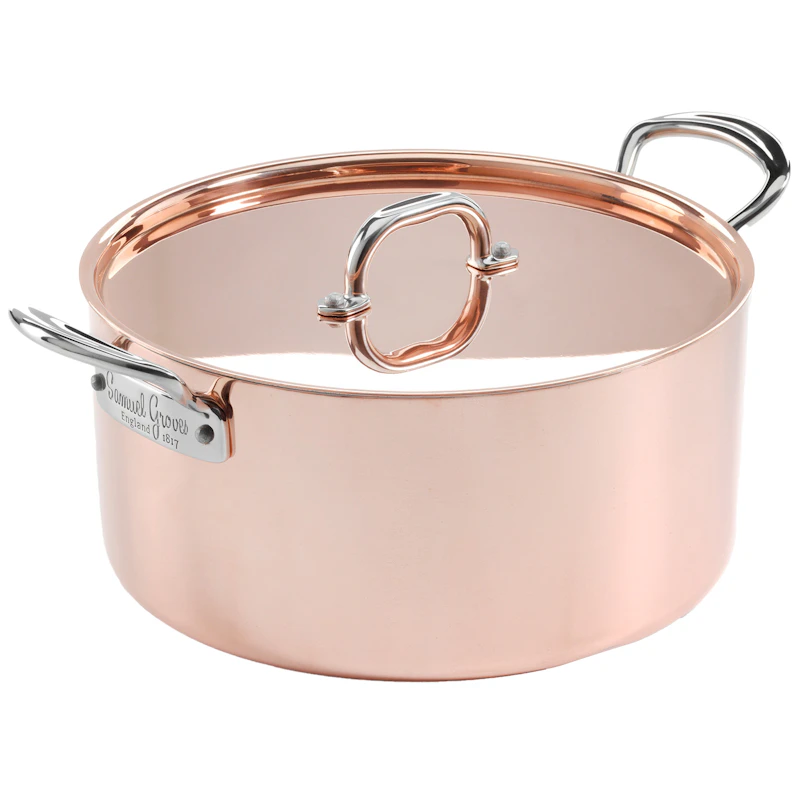 Pot With Lid Copper, 3 L