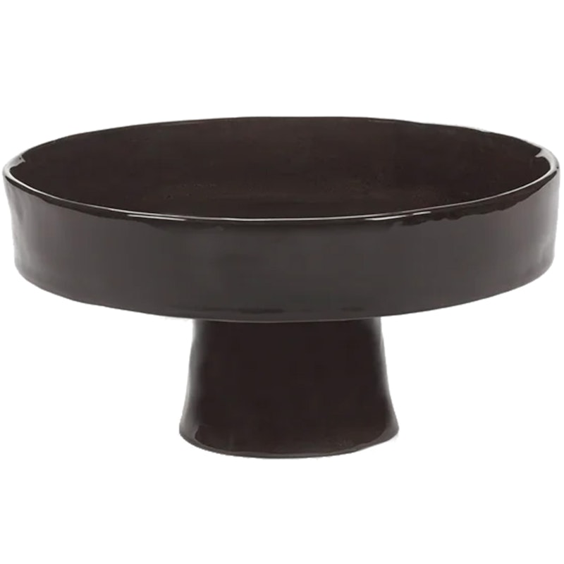 La Mère Bowl With Foot, Dark Brown