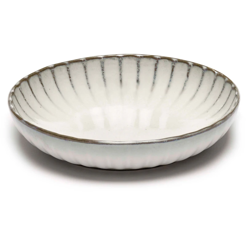 Inku Deep Plate Small, White