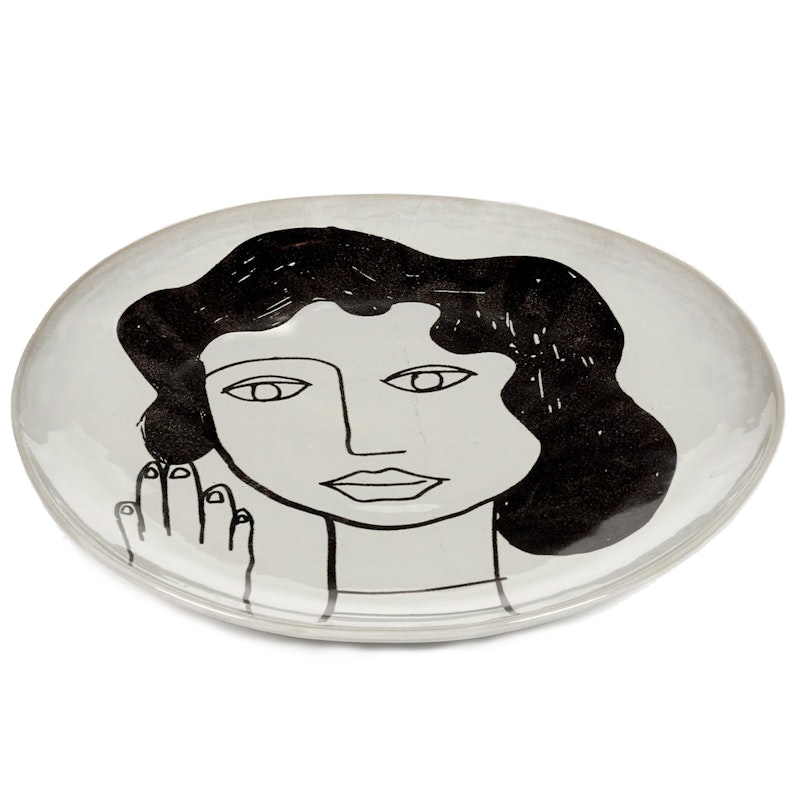 La Mère Plate Black/White Ø25 cm