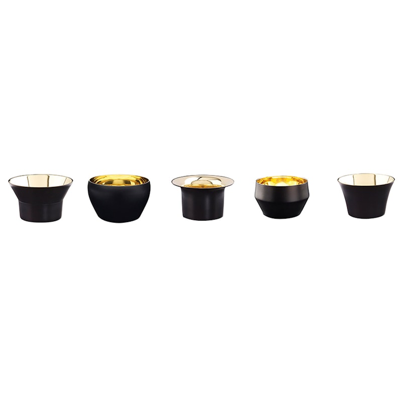 Kin Candle Holder 5 pcs, Black