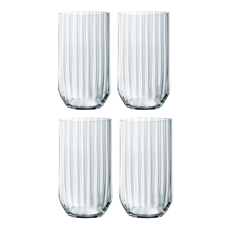 Linear Longdrink Glass 4-pack