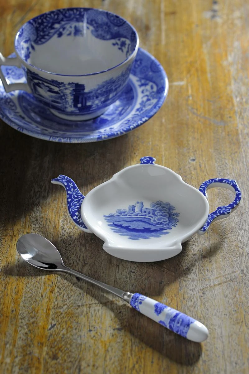 Spode Blue Italian Breakfast Cup With Saucer - Thumbnail 2