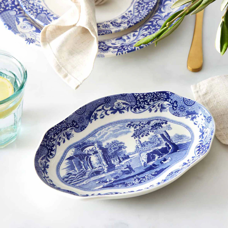 Blue Italian Dish, 14x21,5 cm from Spode | RoyalDesign