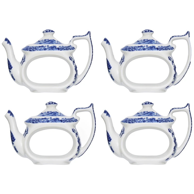 Blue Italian Napkin Rings, 4-pack
