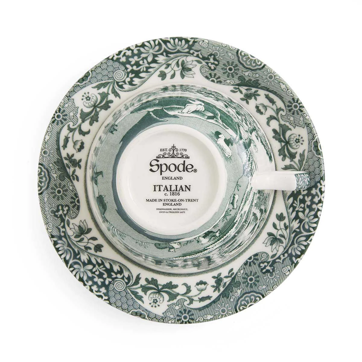Spode Italian Teacup With Saucer - Thumbnail 2
