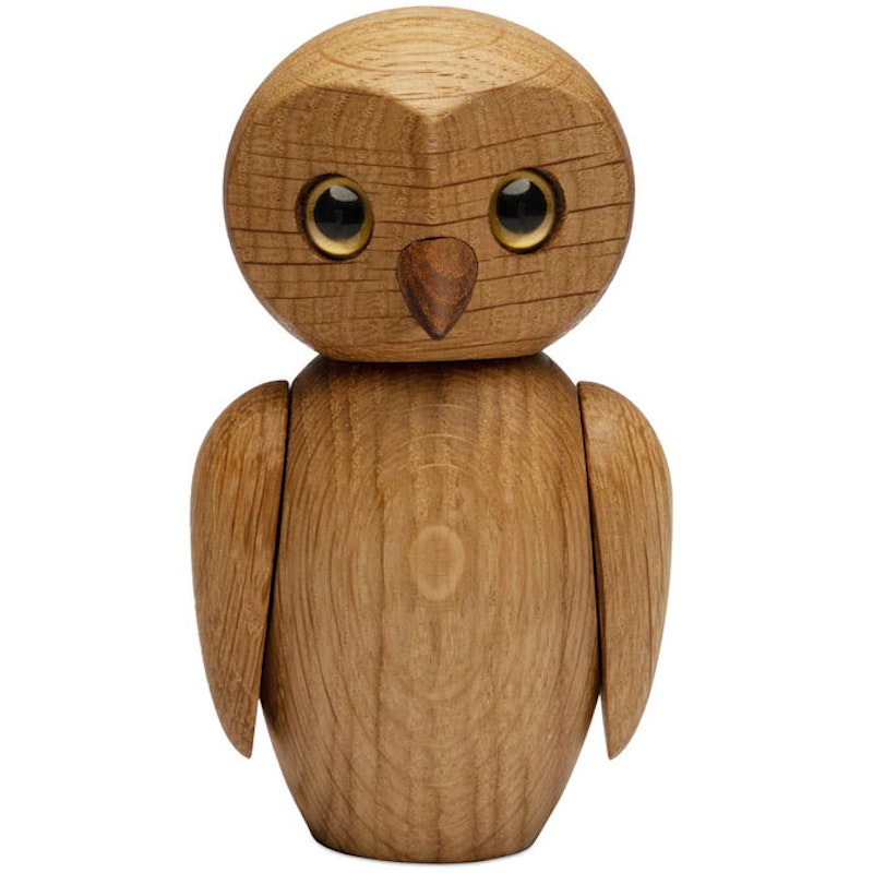 Clever Wooden Figurine Owl