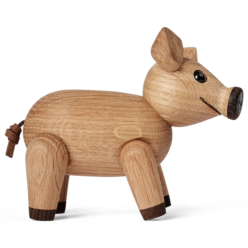 Percy Pig Wooden Figurine 9 cm