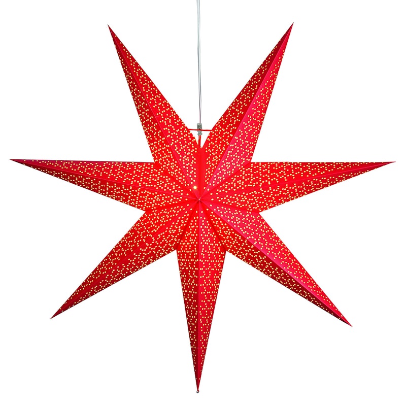 Dot Christmas Star 100cm, Red