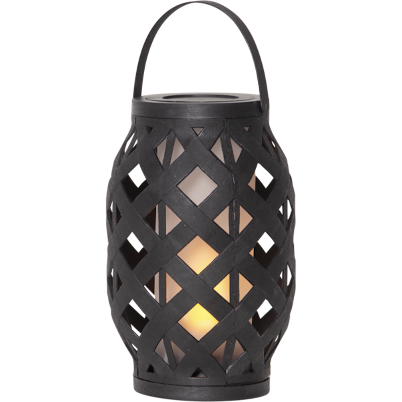 Flame Lantern 23 cm, Black