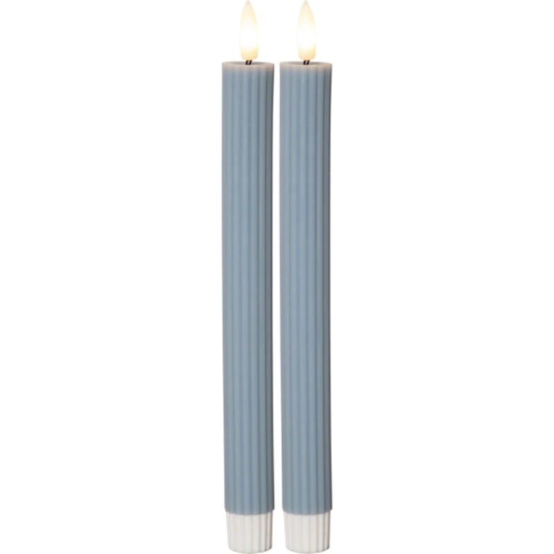 Flamme Antique Candle 2-pack LED, Blue