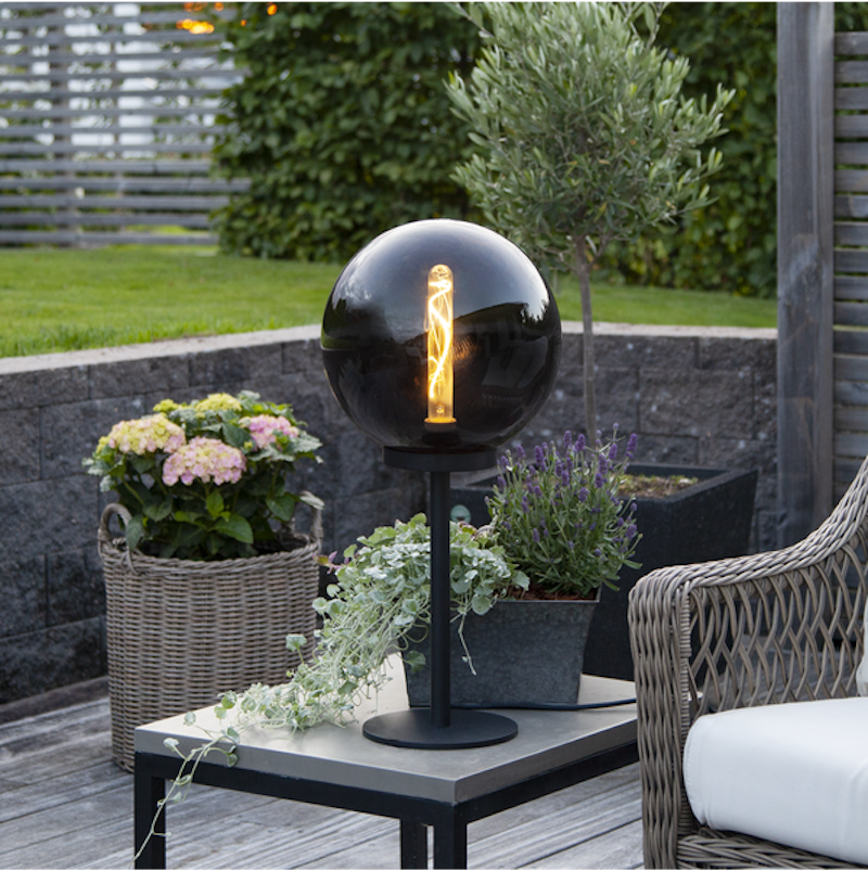 Home Decorators Collection Orbit 1-Light Black Mini Pendant